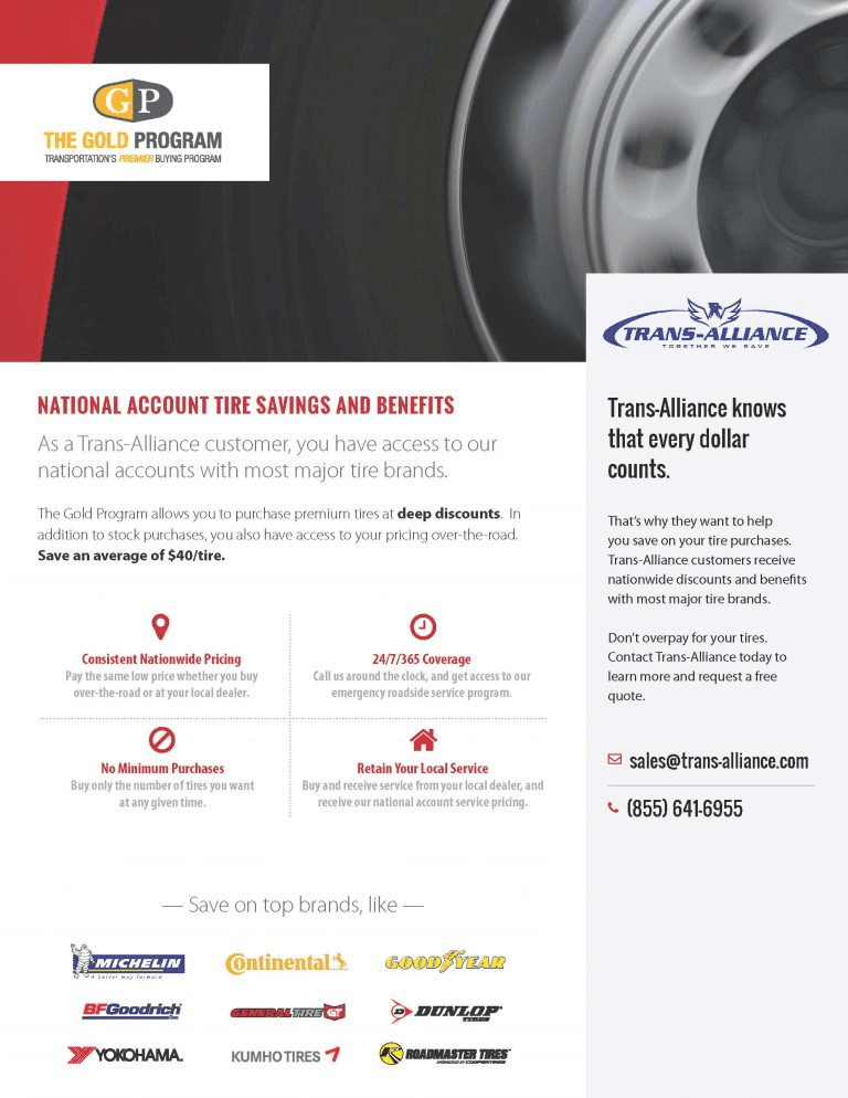 National Account Tire Savings and Benefits